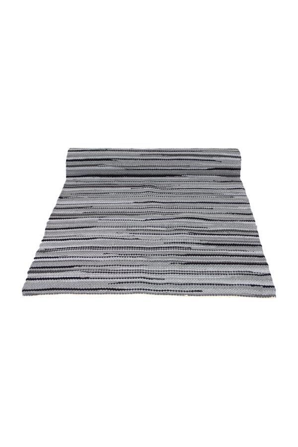 geweven katoenen kleed stripy grijs medium