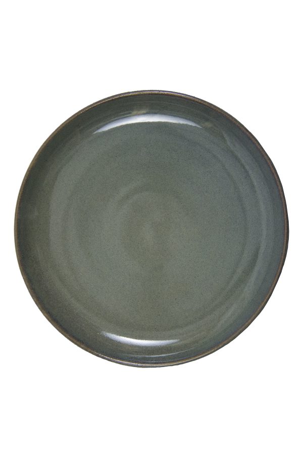glaze ceramic aardewerk dessert bord celadon medium