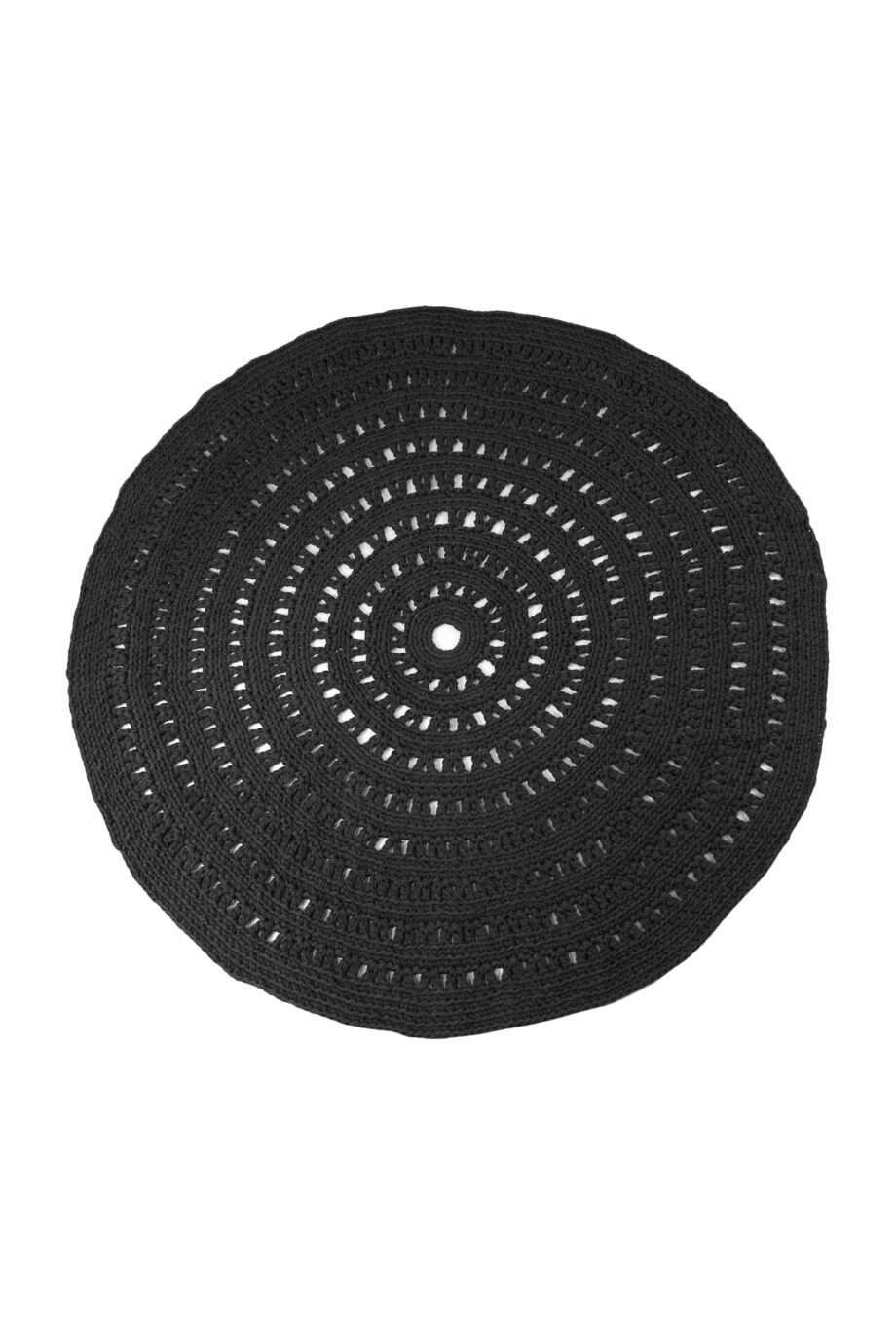 arab black crochet cotton rug xlarge