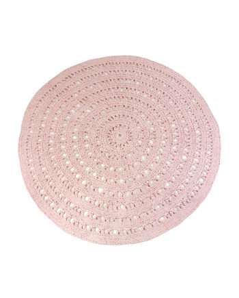 arab powder rose crochet cotton rug medium