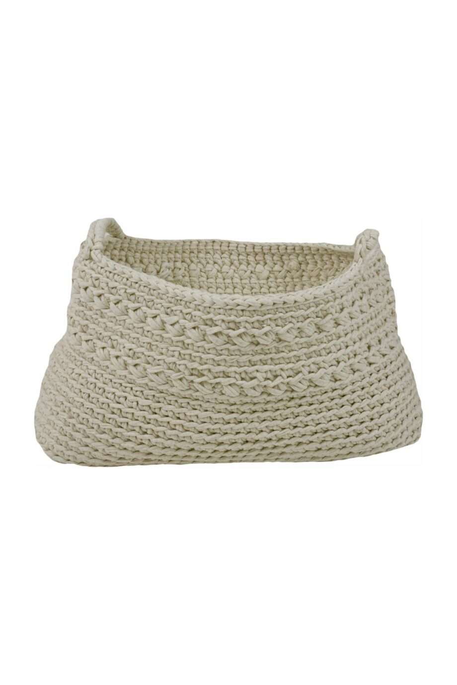 basic ecru crochet cotton basket xxlarge