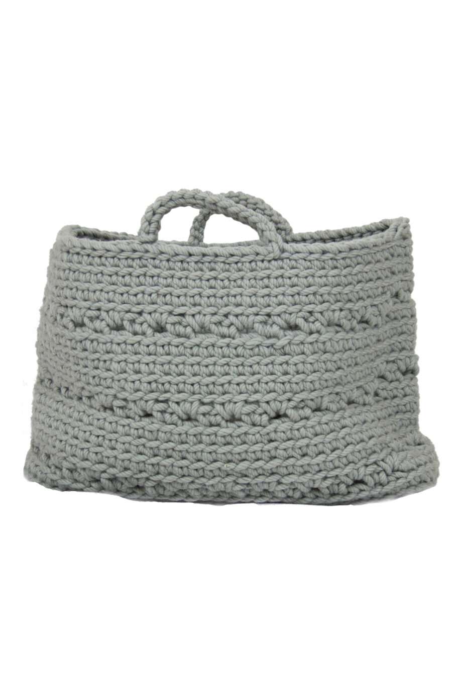 basic sage crochet woolen basket xlarge
