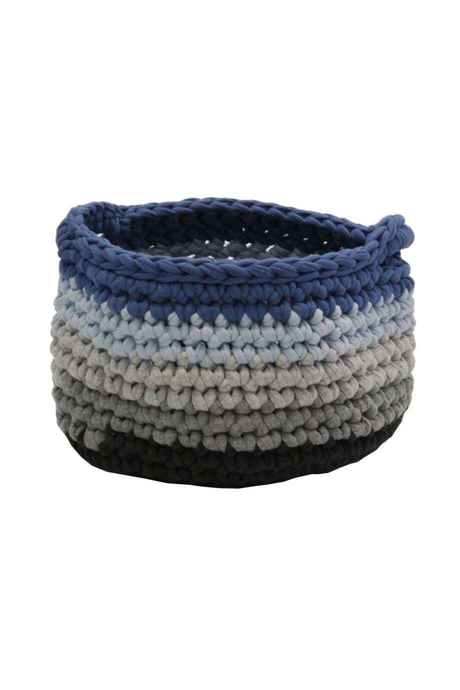 groovy jeans blue crochet cotton basket xsmall