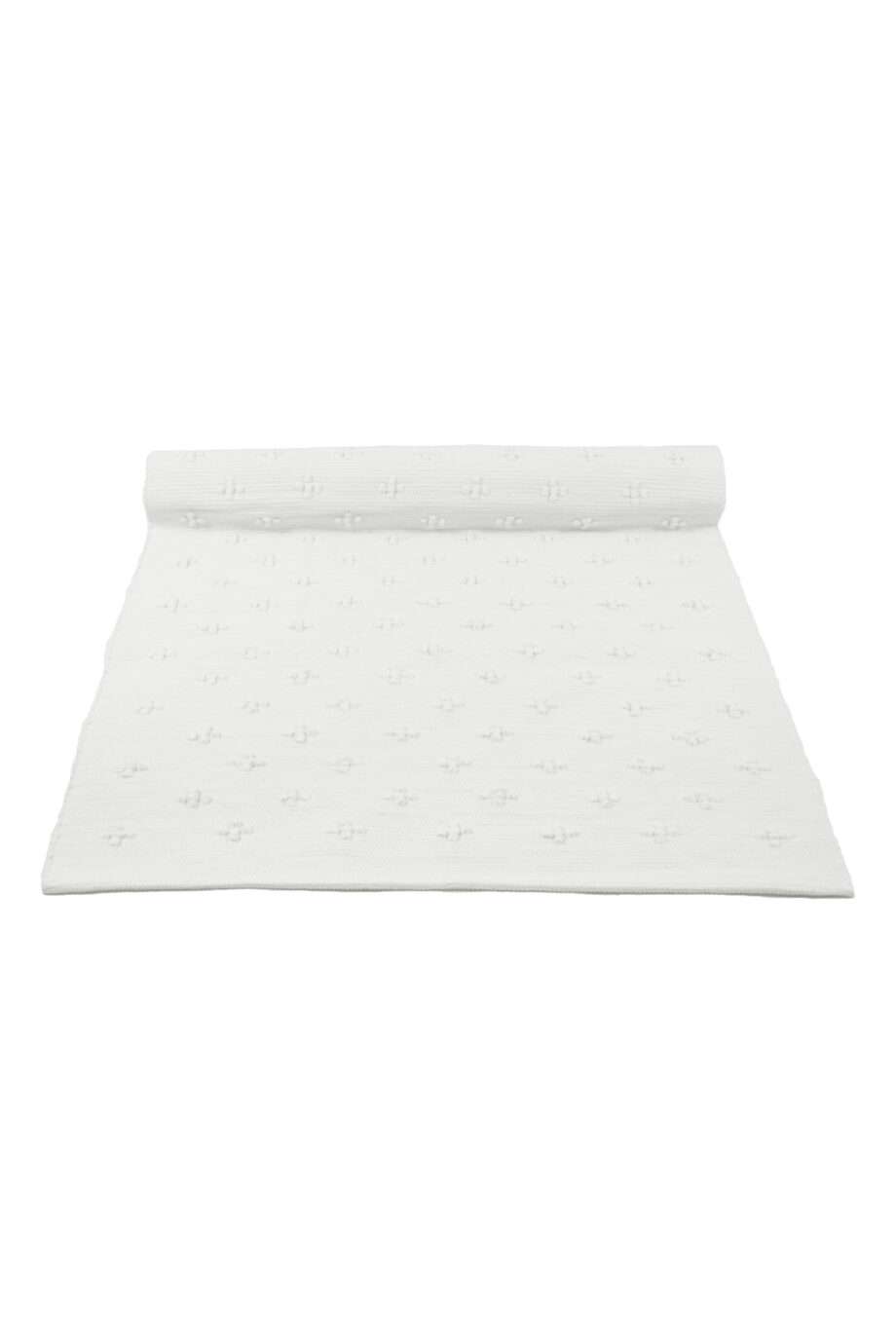 liz white woven cotton rug medium