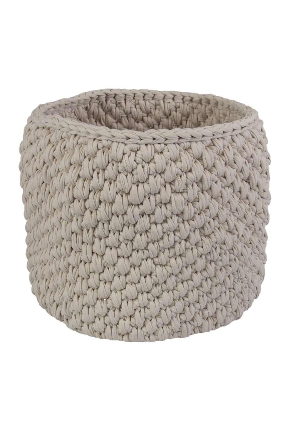 peony blush rose crochet cotton basket xlarge