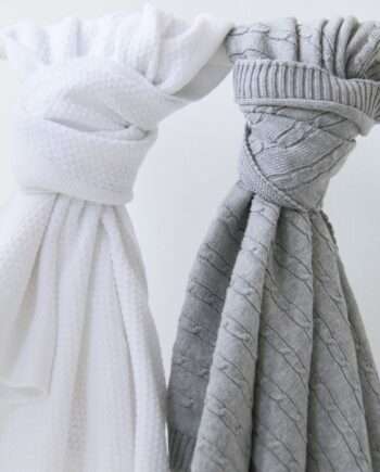 Styling grey & white blankets_close up2