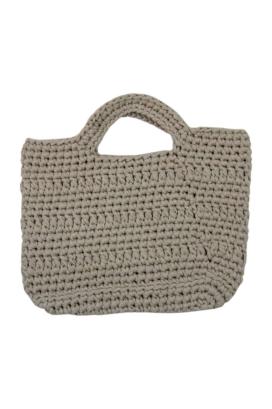 basic ecru crochet cotton shopper