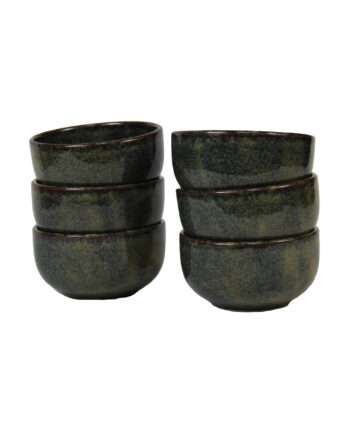 bowl ochre glaze ceramic medium