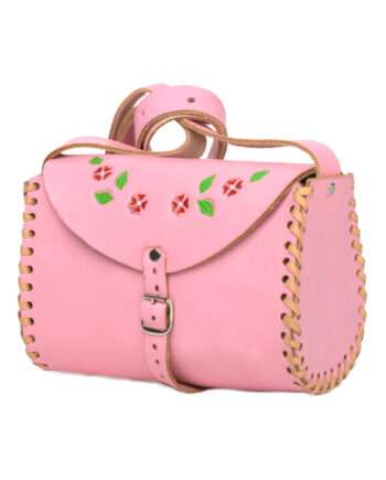 cloud baby pink leather bag large