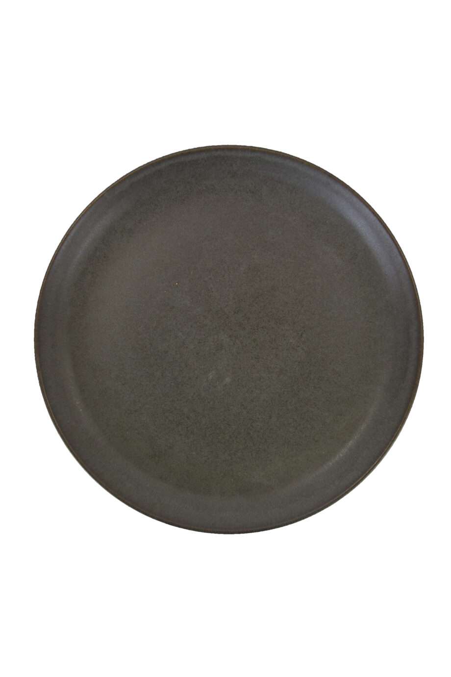 dessert plate charcoal mat ceramic medium