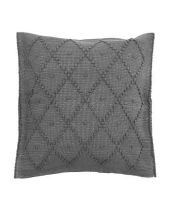 diamond grey woven cotton pillowcase medium