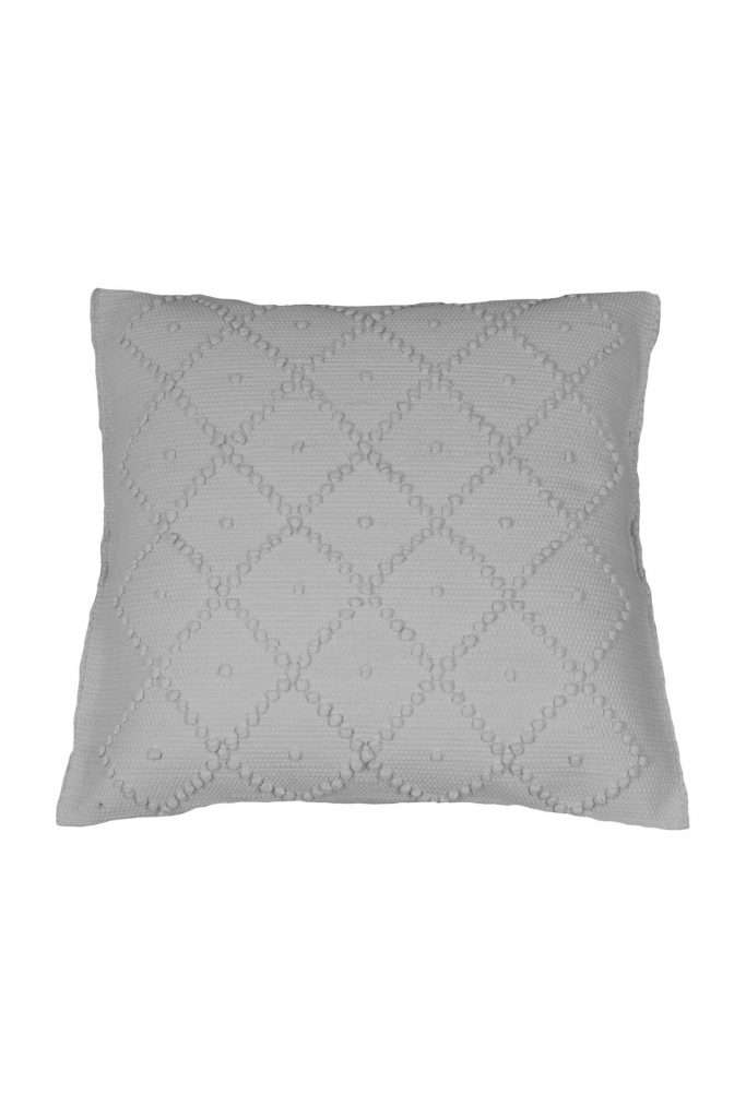 diamond white woven cotton pillowcase medium – naco.shop