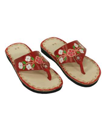 flor chillipepper leather flipflop small