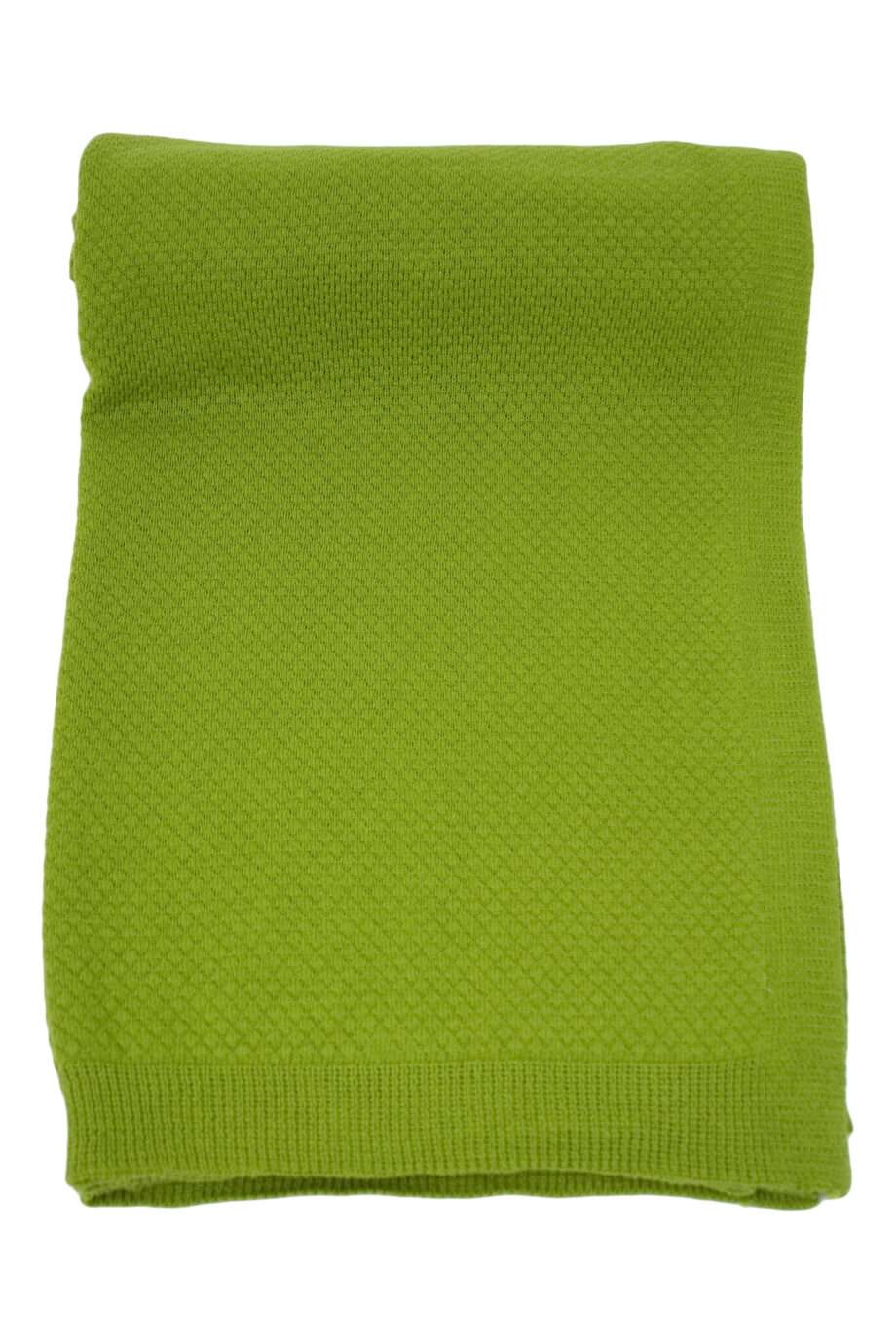 liz apple green knitted cotton plaid medium