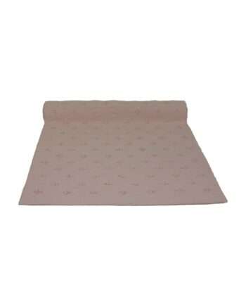 liz baby pink woven cotton floor mat small