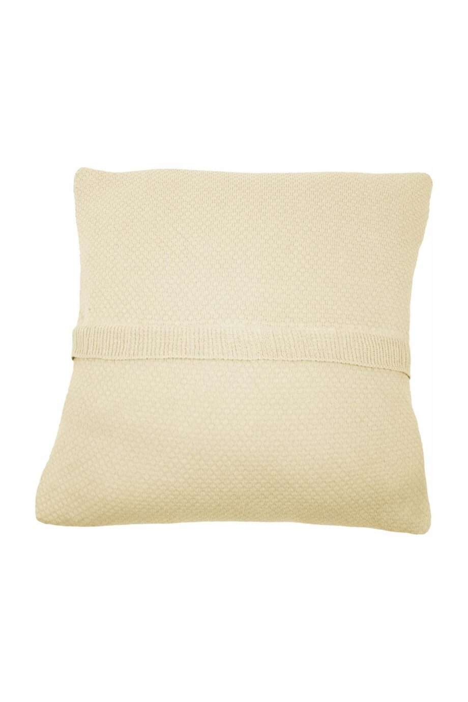 liz ecru knitted cotton pillowcase medium