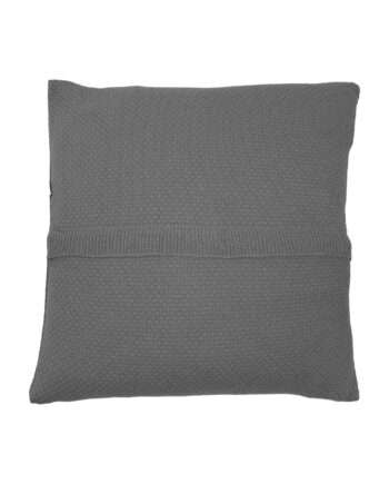 liz grey knitted cotton pillowcase medium