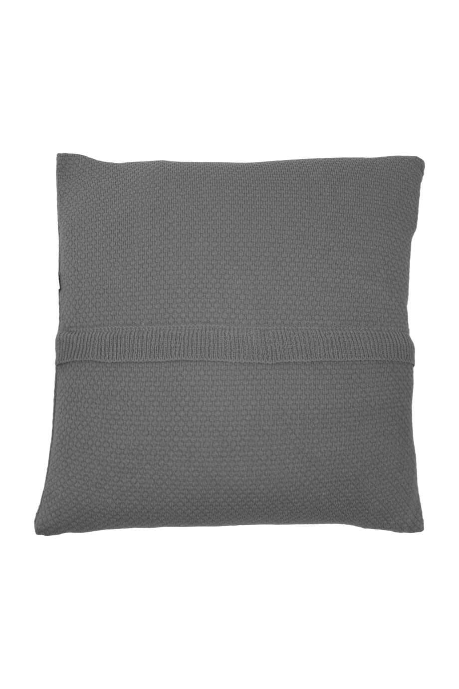 liz grey knitted cotton pillowcase medium