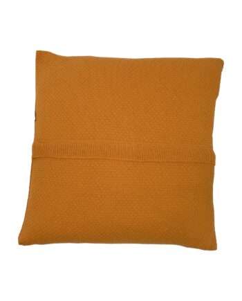 liz orange knitted cotton pillowcase medium