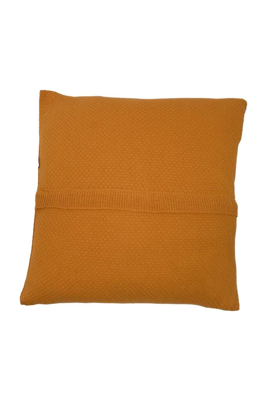liz orange knitted cotton pillowcase xsmall