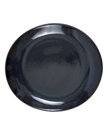 oval dessert plate ink glaze ceramic small