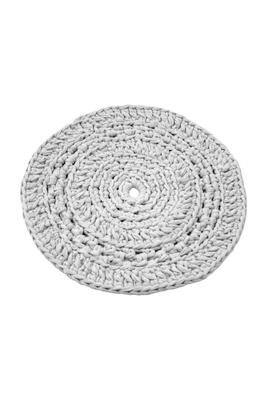 peony white crochet cotton placemat small