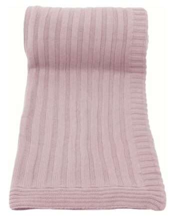 ribs baby pink knitted cotton plaid medium