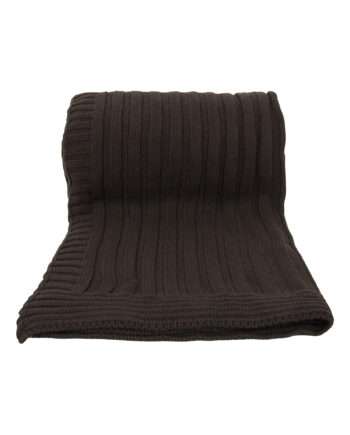 ribs choc knitted cotton plaid medium