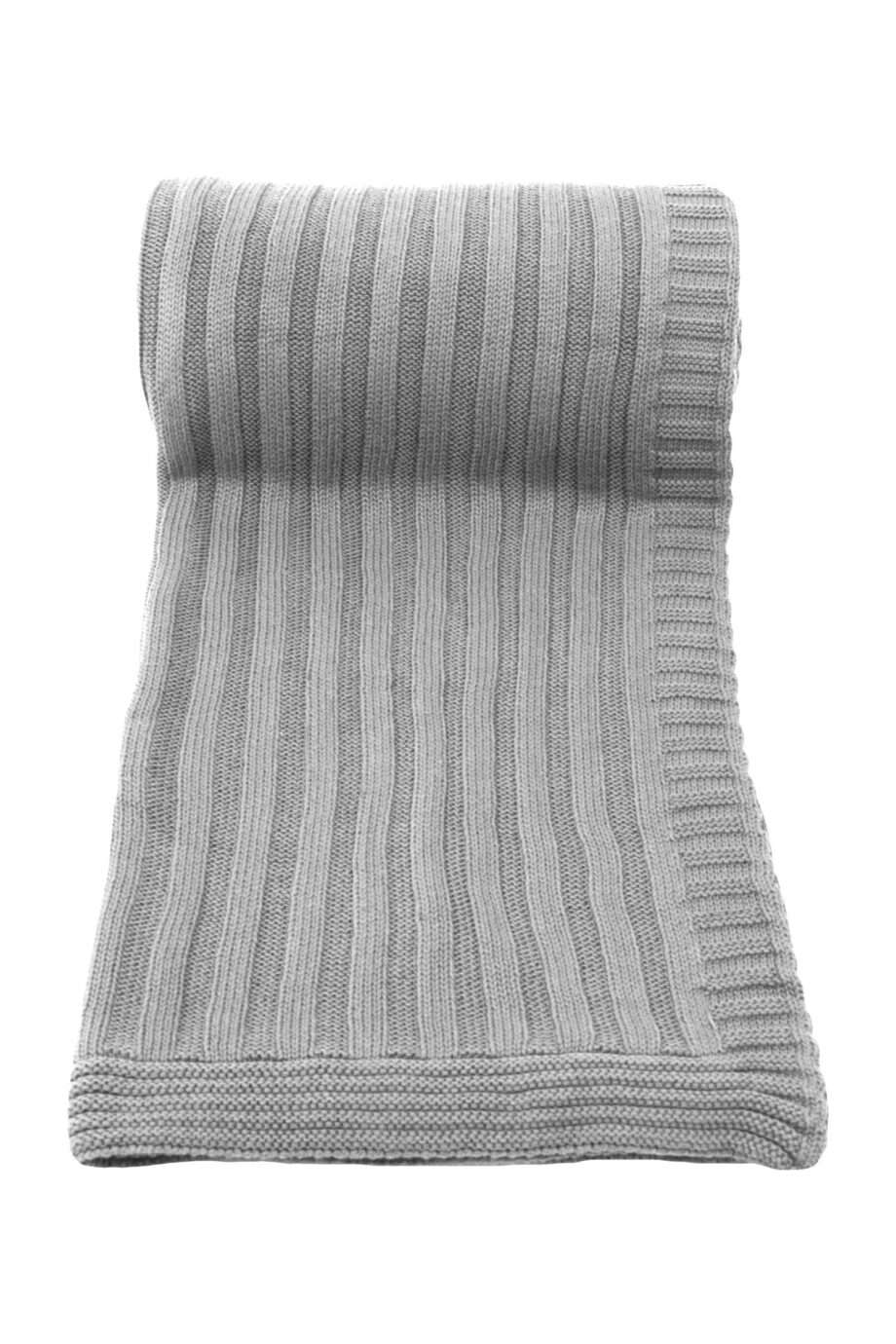 ribs light grey knitted cotton plaid medium