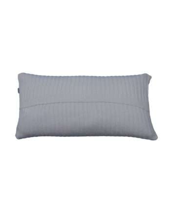 ribs small white knitted cotton pillowcase small