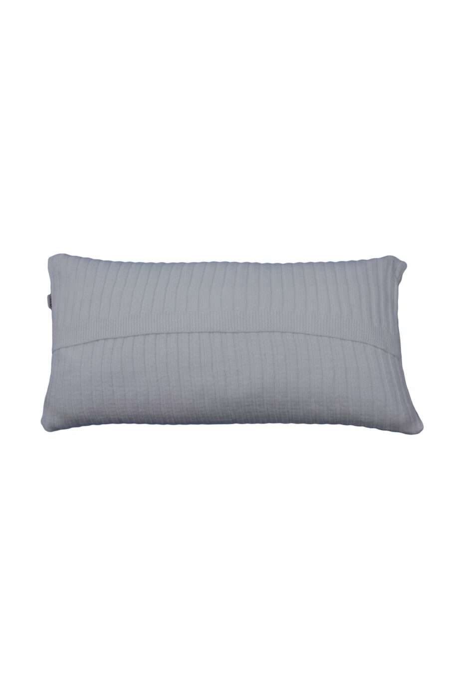 ribs small white knitted cotton pillowcase small