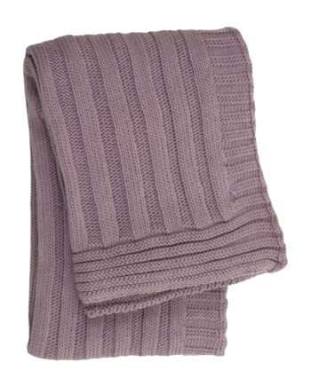 ribs violet knitted cotton little blanket small