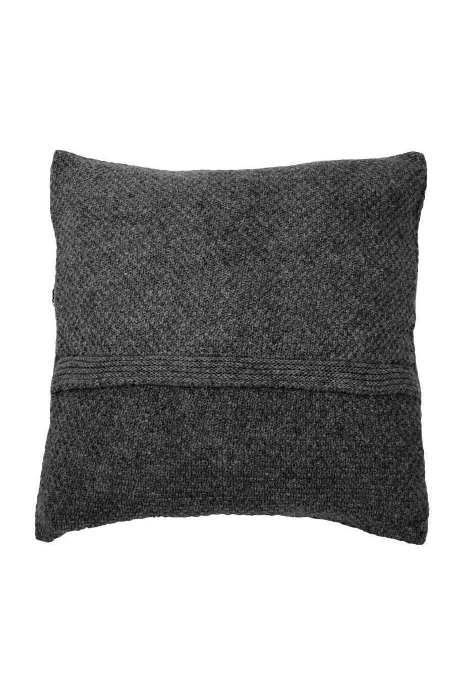 rice anthracite knitted woolen pillowcase xsmall