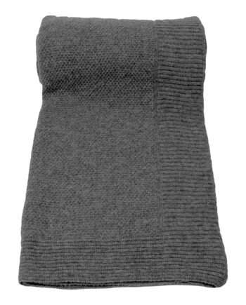 rice anthracite knitted woolen plaid medium