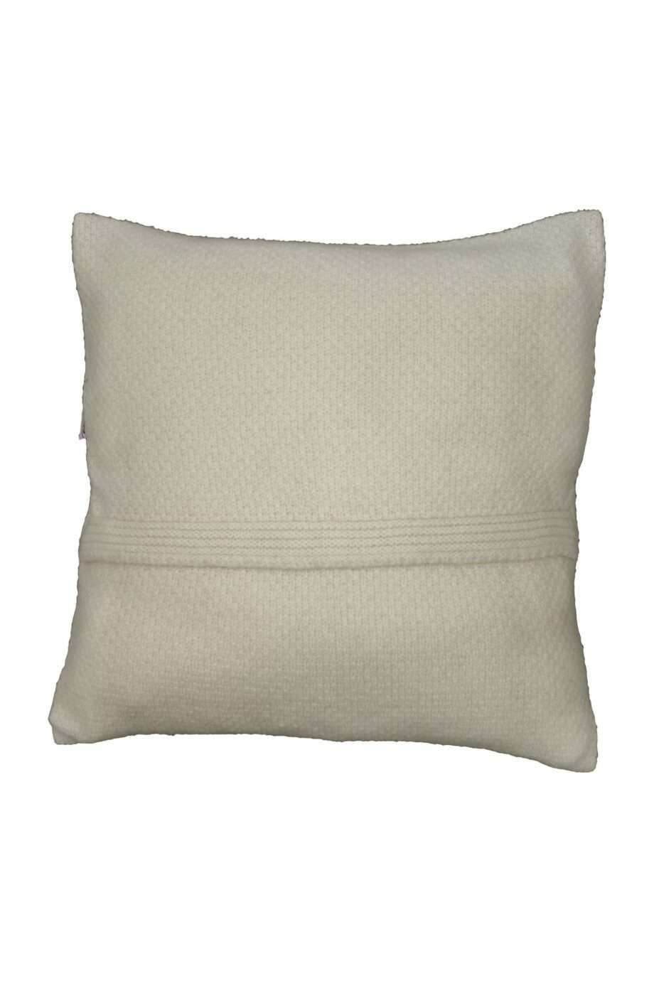 rice ecru knitted woolen pillowcase xsmall