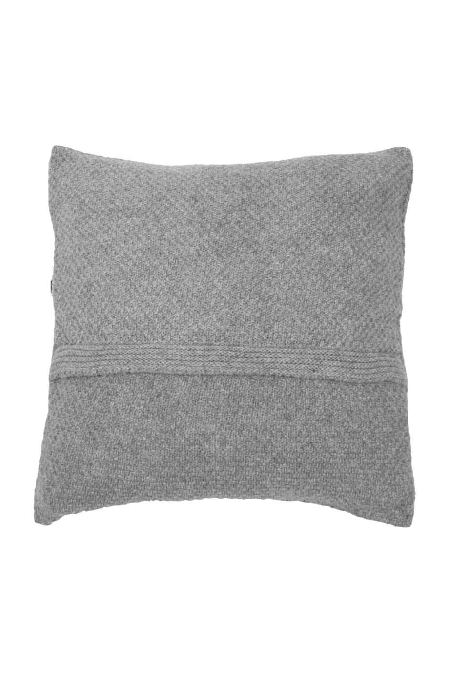 rice light grey knitted woolen pillowcase xsmall