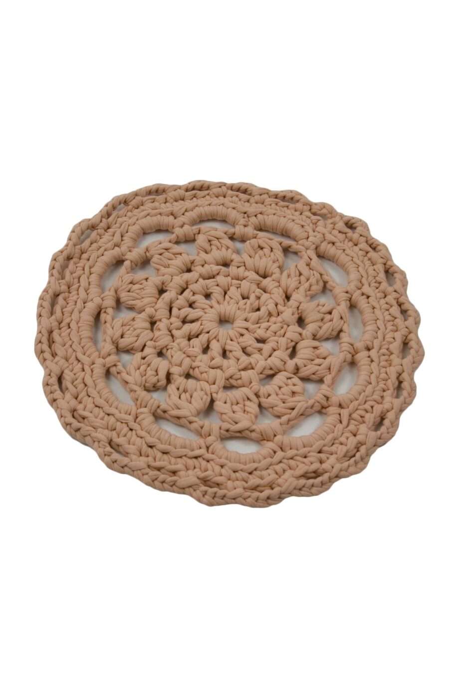 rosette  crochet cotton placemat small