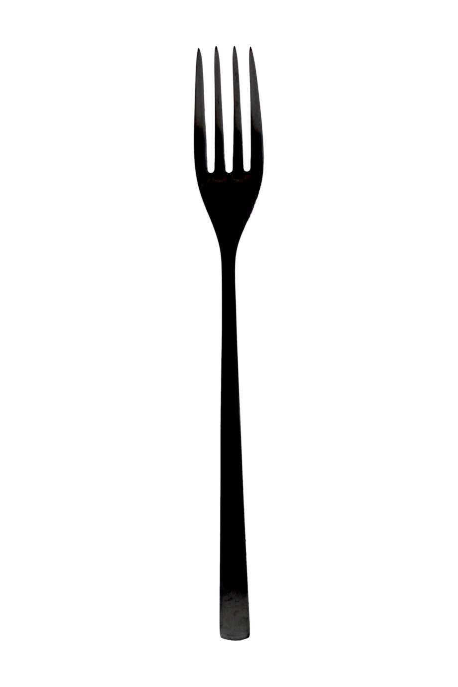 stainless steel cutlery black diner vork
