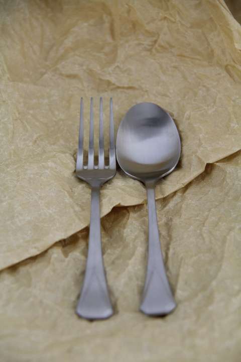 stainless steel cutlery silver desert set
