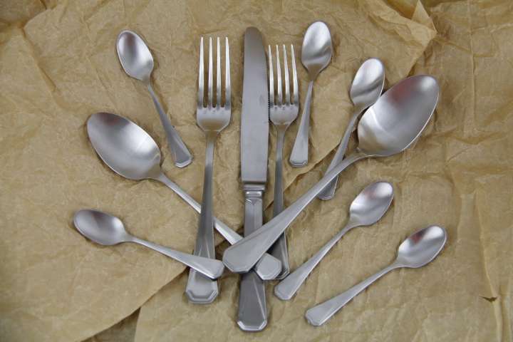 stainless steel cutlery silver diner set