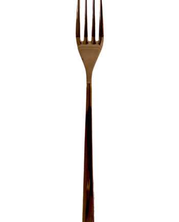stainless steel cutlery golden yellow desser vork