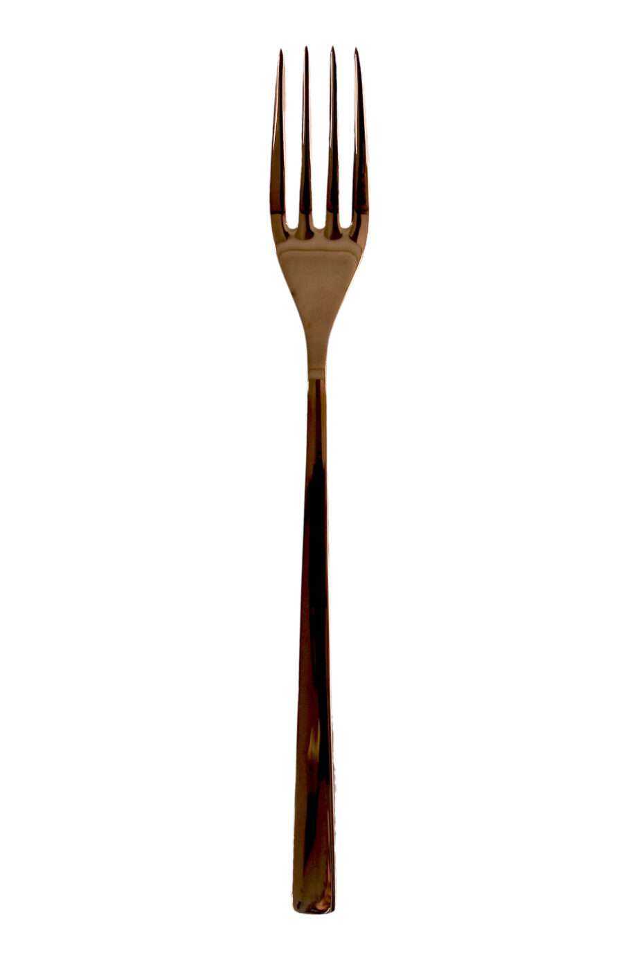 stainless steel cutlery golden yellow desser vork