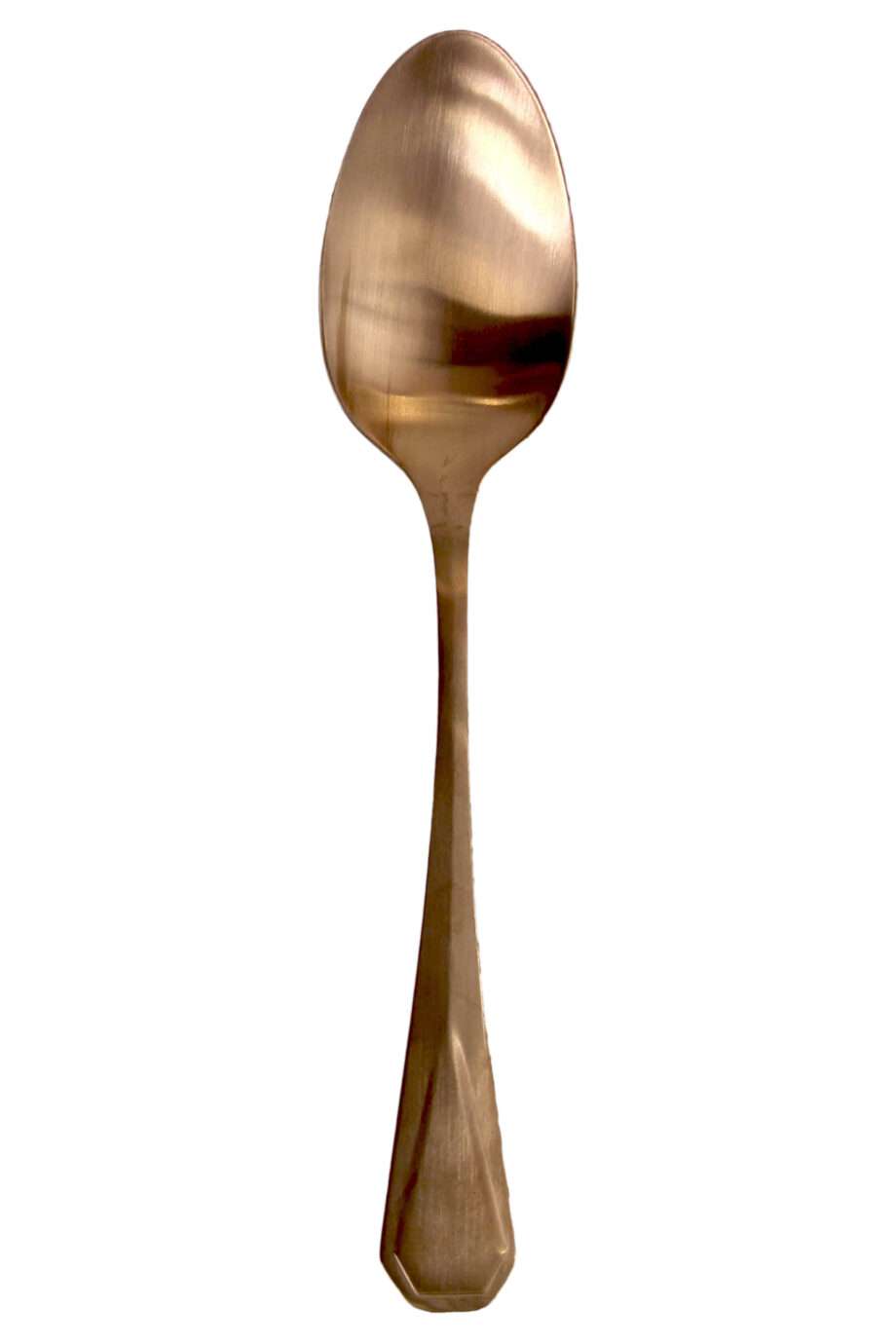 stainless steel cutlery matt gold dessert spoon