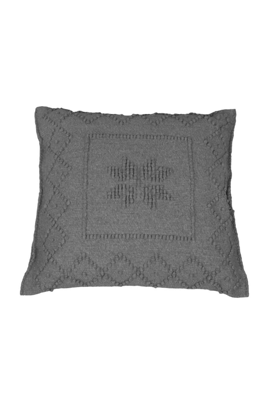 star grey woven cotton pillowcase medium