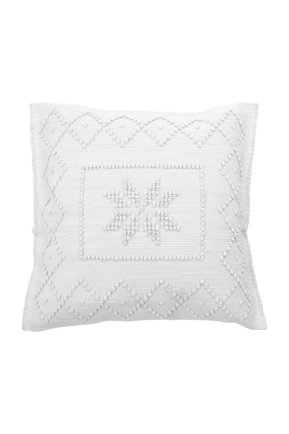 star white woven cotton pillowcase medium