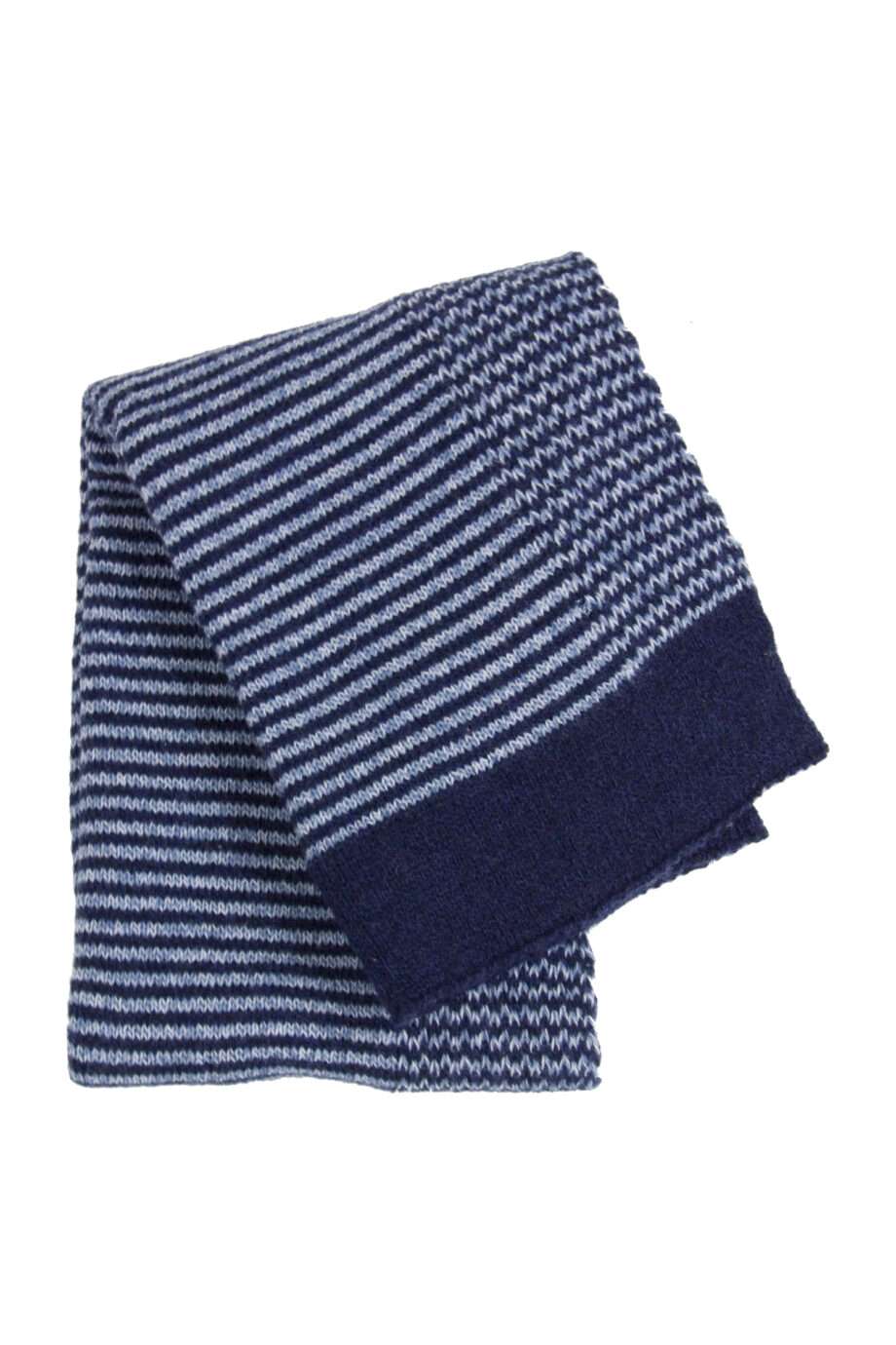 stripy ink knitted woolen little blanket small