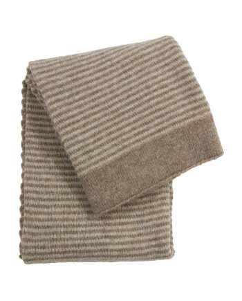 stripy linen knitted woolen little blanket small