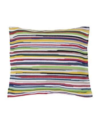 stripy mixmatch woven cotton pillowcase medium