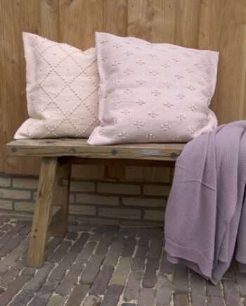 liz pink woven cotton pillowcase medium