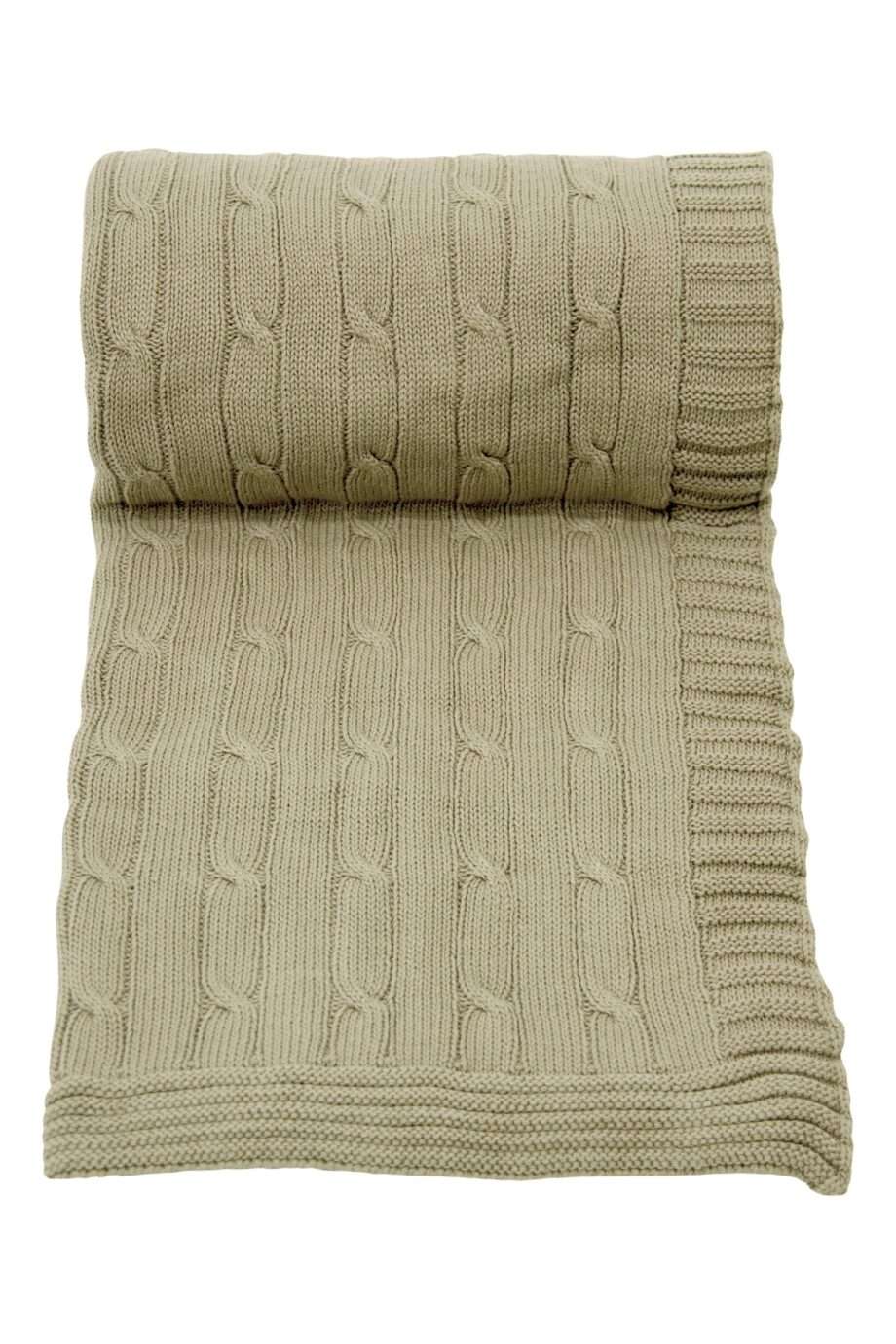 twist sand knitted cotton plaid medium